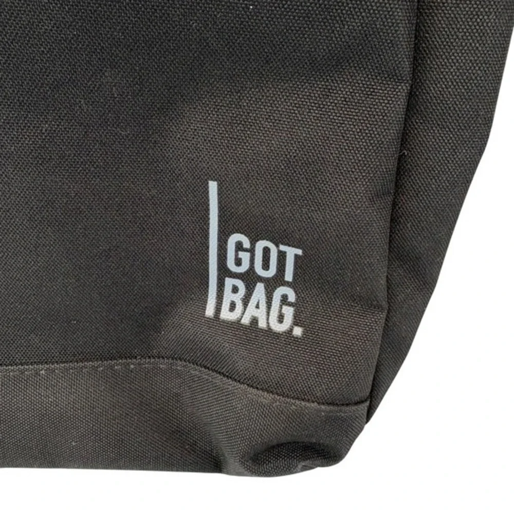 Got Bag Daypack Black Recycled Ocean Plastic Backpack Laptop Vegan 11L